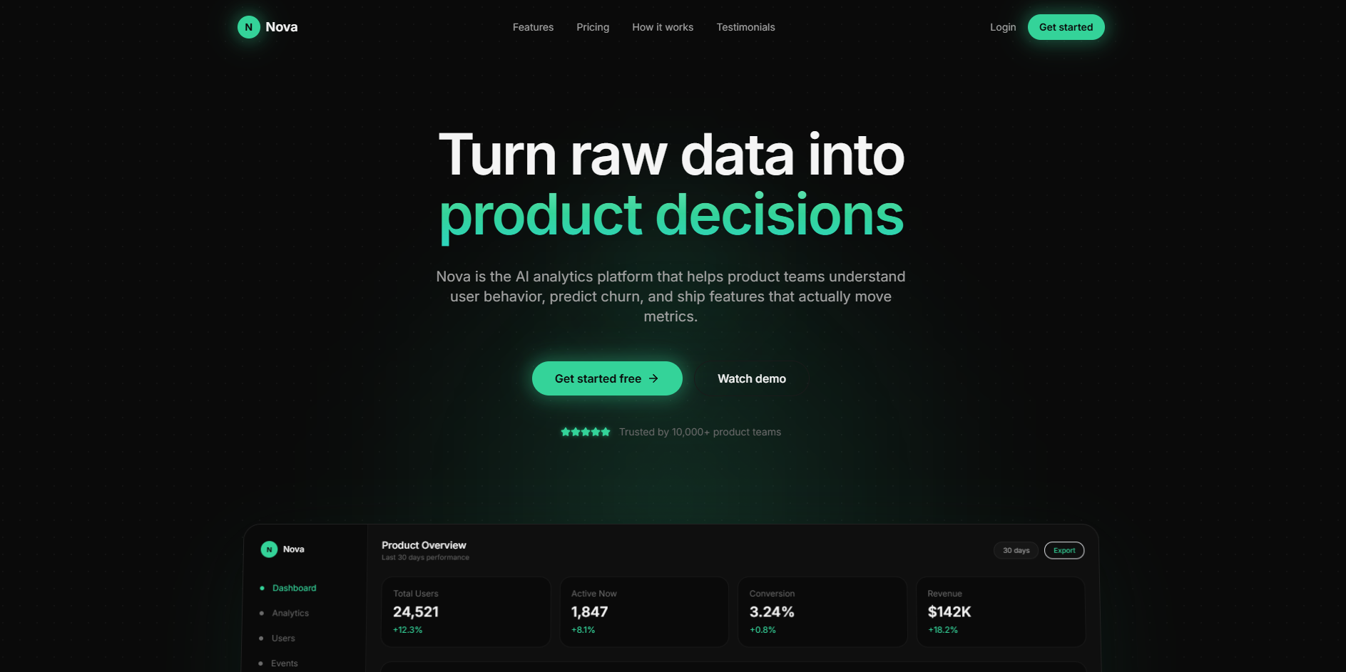 Nova project screenshot